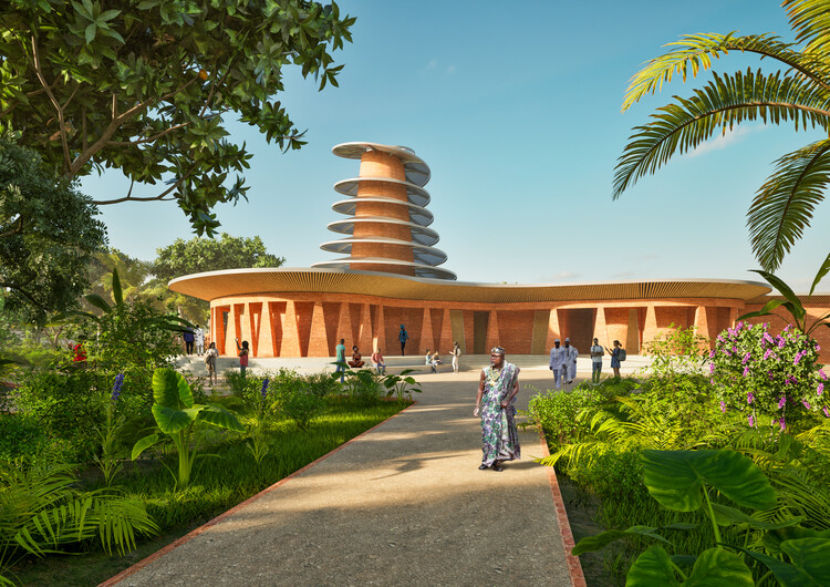 Kéré Architecture unveils design for spiritual and community center in Notsé, Togo – Image 3 of 16