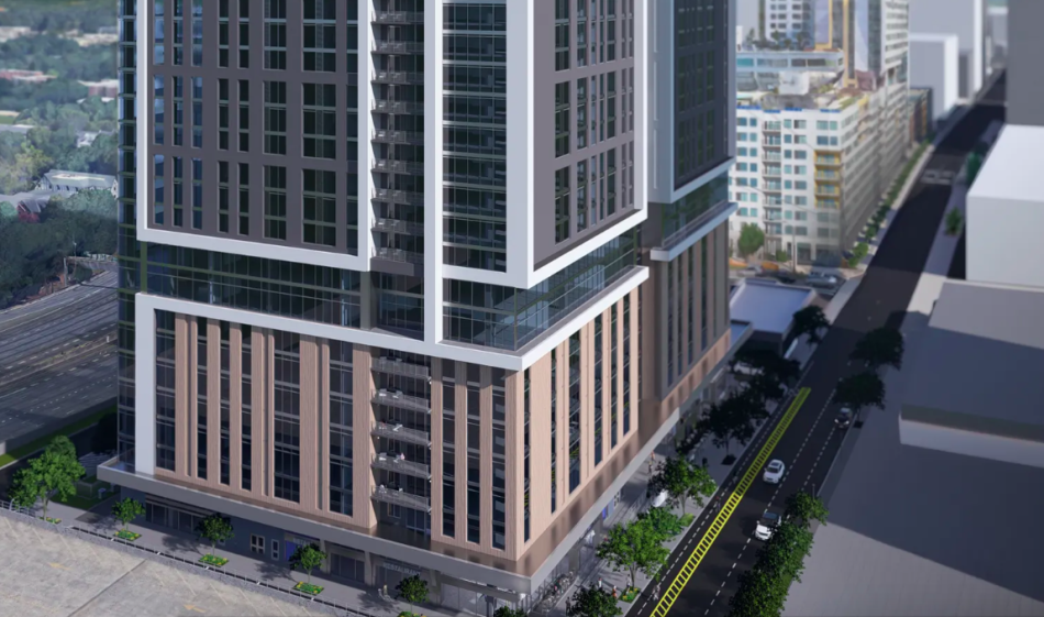 A sophisticated, higher vision is emerging for the Midtown Tower adjacent to the university