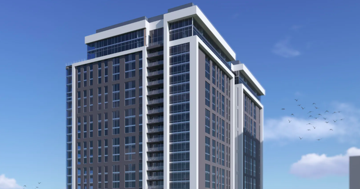 A sophisticated, higher vision is emerging for the Midtown Tower adjacent to the university