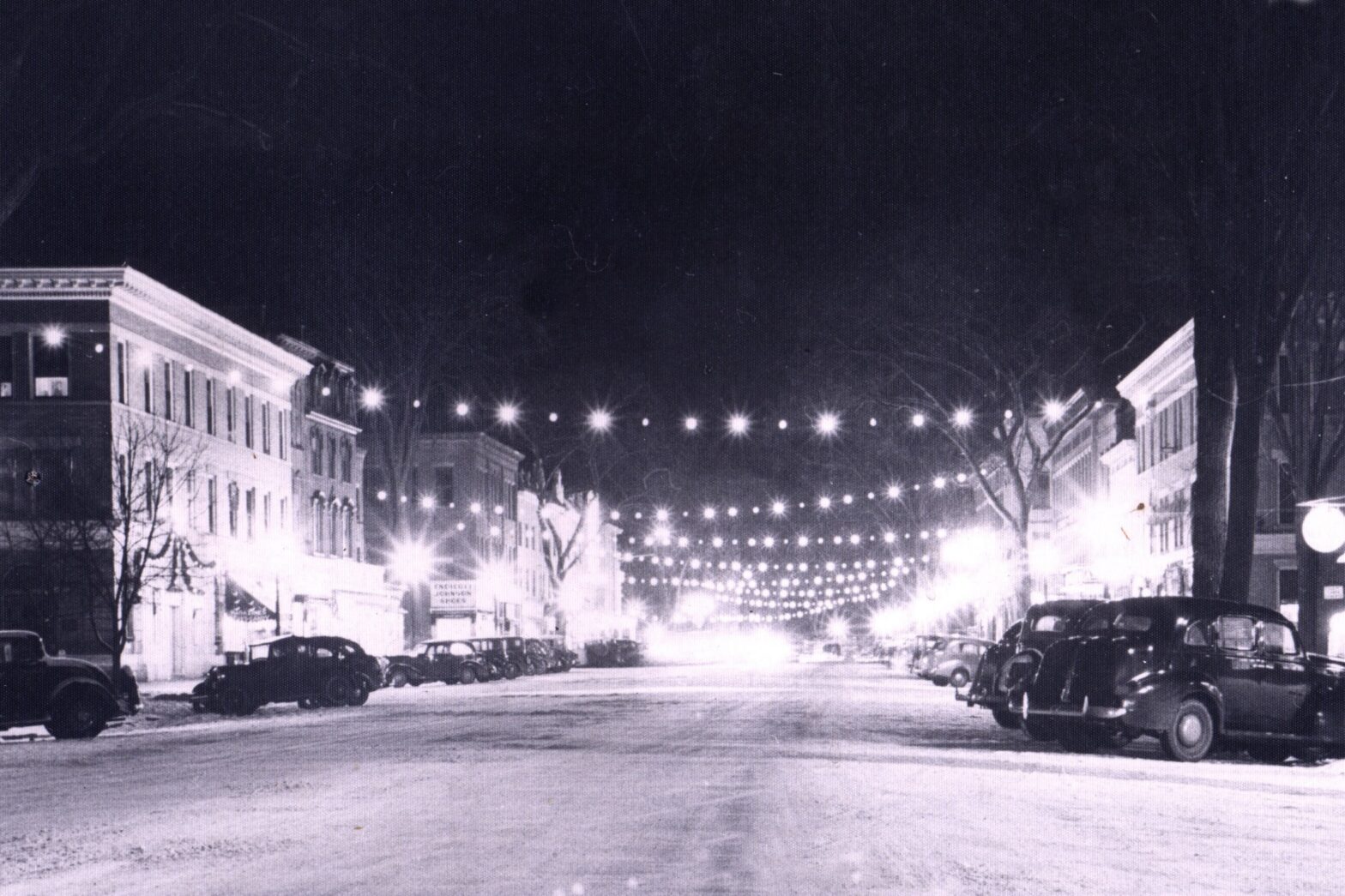 Then and Now: Christmas Lights on Great Barrington's Main Street