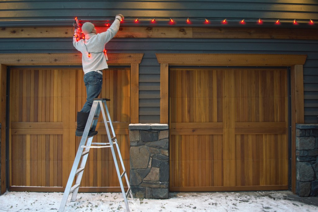 Christmas lights? Get off the ladder and hire a professional