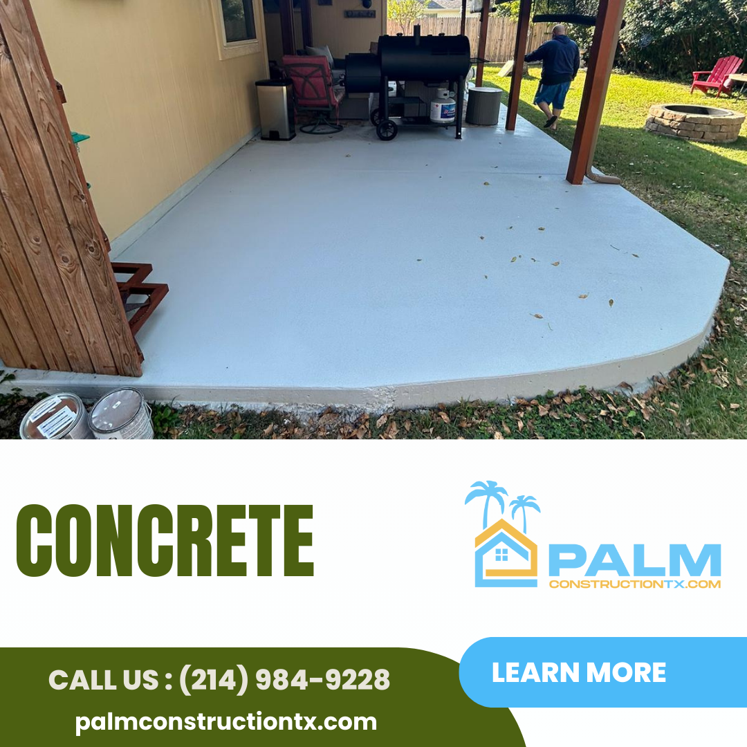 Long-lasting concrete solutions for driveways and patios – Palm Construction Dallas