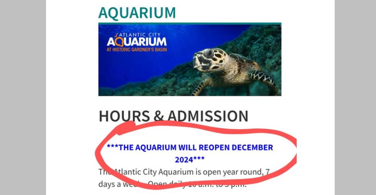 Will another reopening date pass for AC Aquarium?