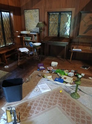 Volunteers who look after the historic site and majestic oak tree in Lichgate on the High Road are calling the fairytale cottage vandalism "terrifying and heartbreaking."