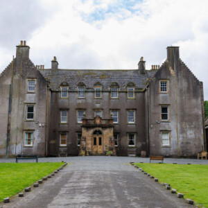 Roof renovation work is underway at Bannockburn House