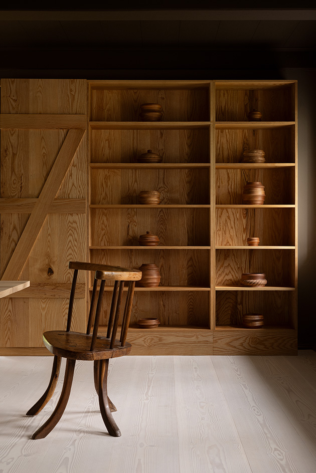 Dinesen Country Home with handcrafted wooden interior and neutral colors in the Danish countryside