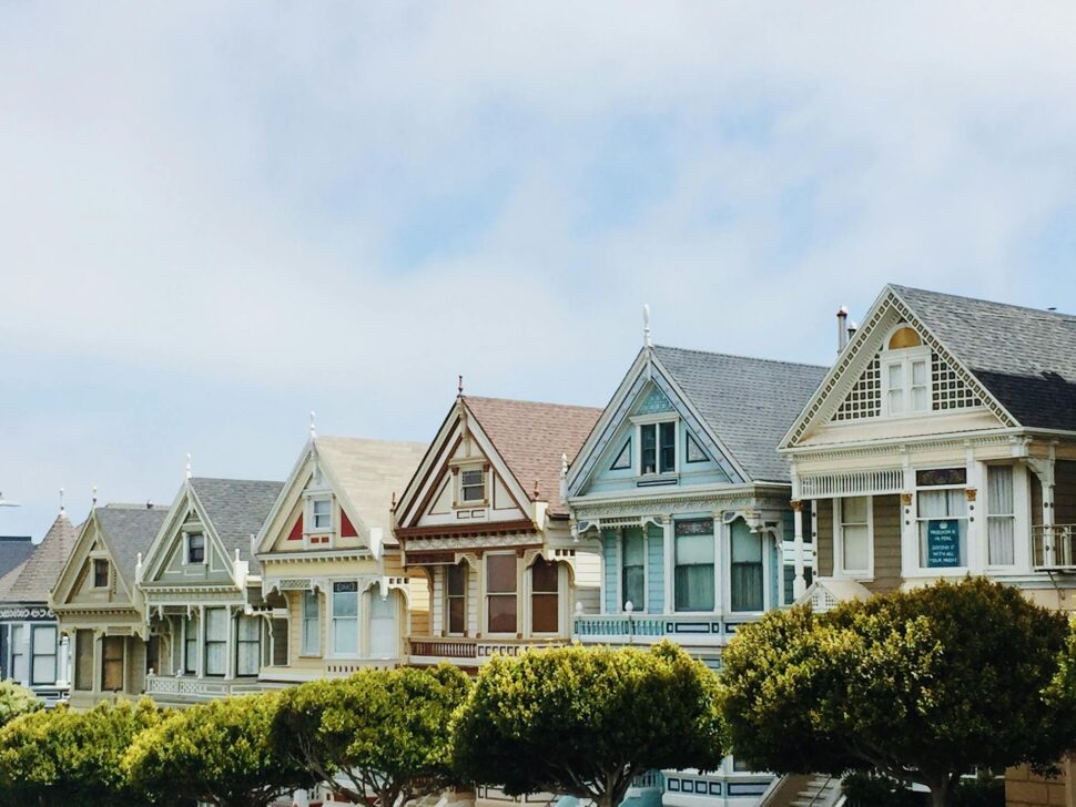 Different color houses in San Francisco, California