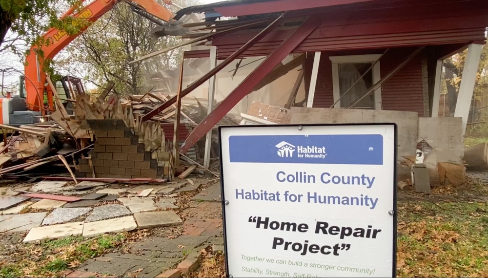 Habitat for Humanity's Critical Repairs Project is helping the McKinney couple get a fresh start with a new home