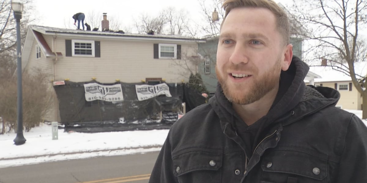 Mid-Michigan roofing and siding company gives family a new roof