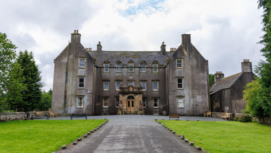 Roof renovation work is underway at Bannockburn House