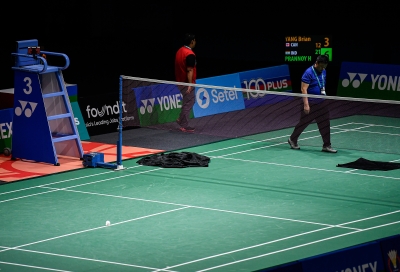 Stadium group deploys staff, contractors race to fix Axiata Arena's leaky roof after first-day Malaysia Open badminton matches were suspended