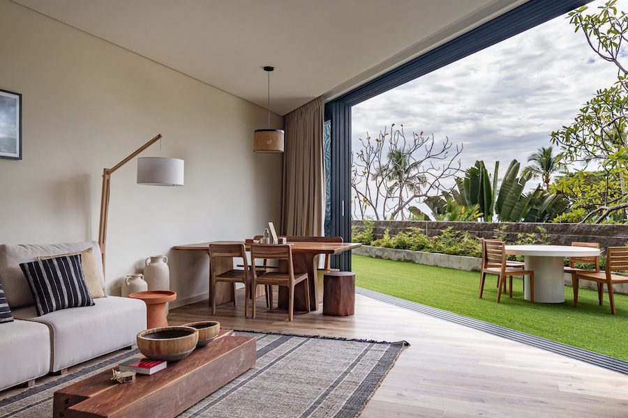 Wave House, El Zonte, El Salvador, Surf Town, Guest Room, Natural Color Palette, Indoor Outdoor, Green Grass, Terrace