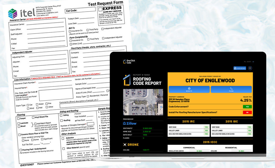 itel and OneClick Code join forces to drive new innovations for roof damage