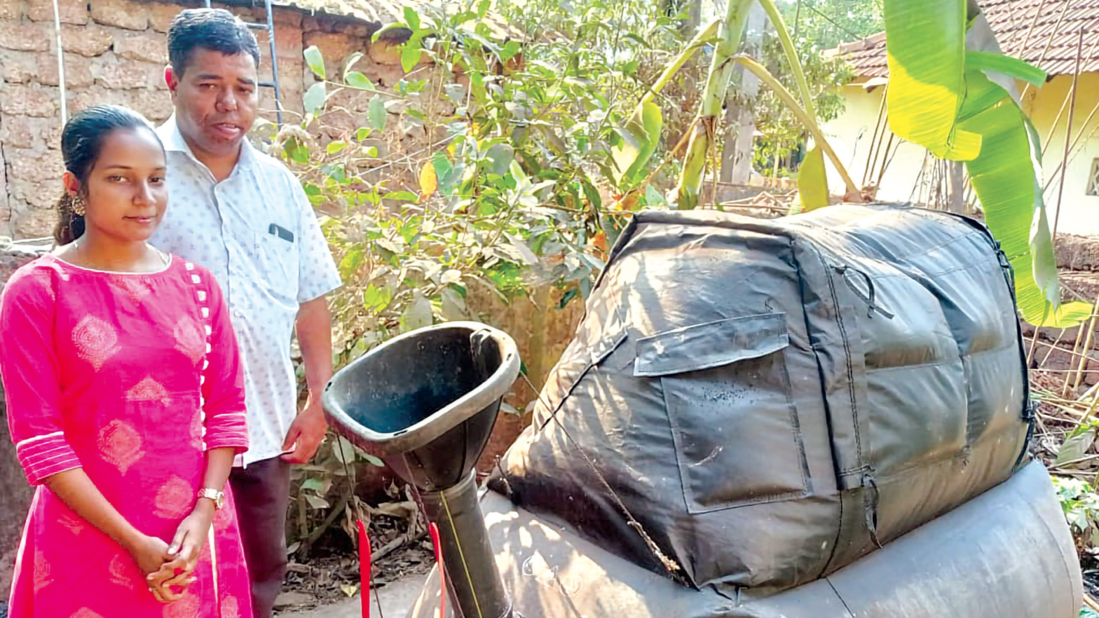 Goa's first house biogas plant from Rupesh Chopdekar installed in the village of Haturlim