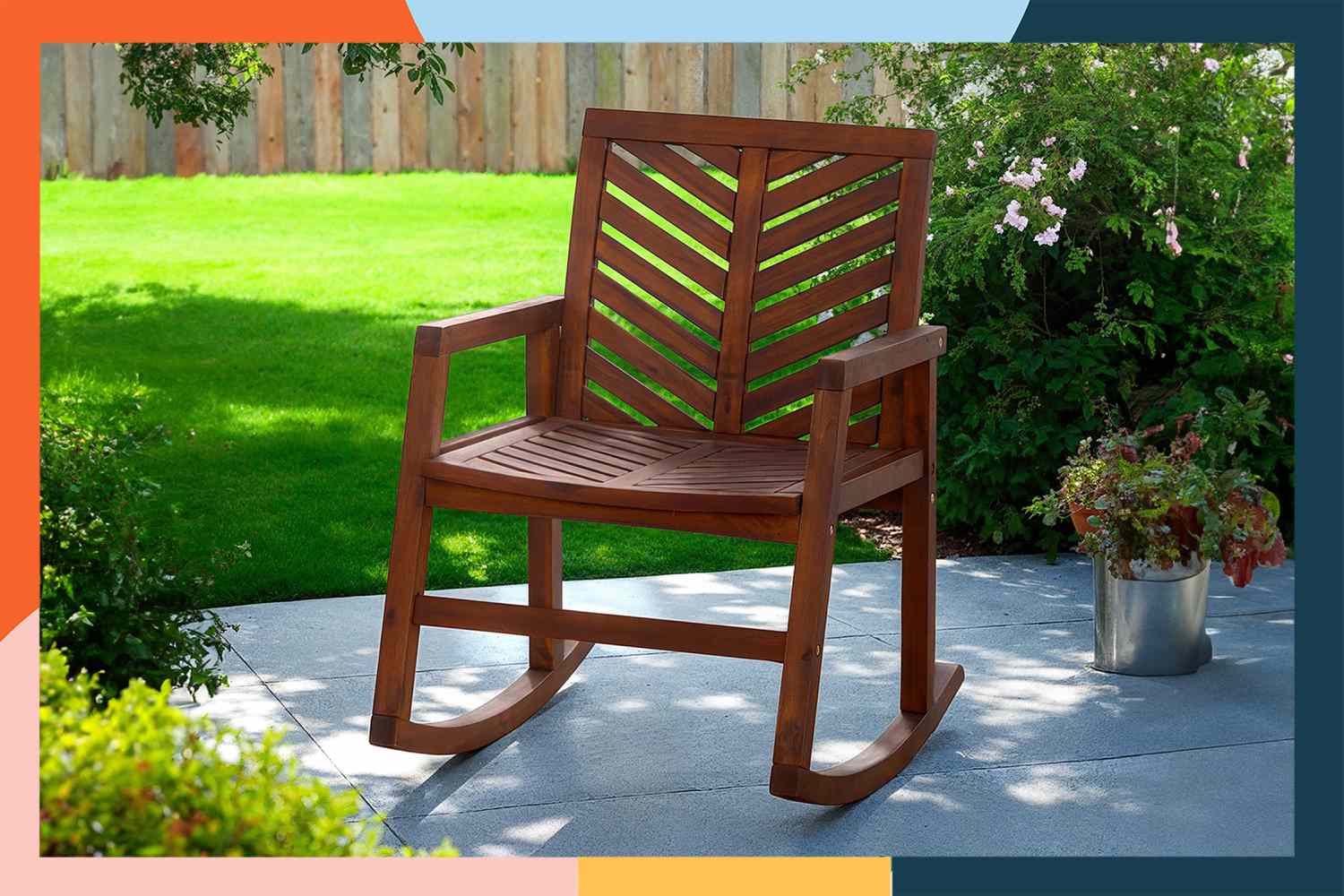 This outdoor rock chair is 79% discount at Wayfair