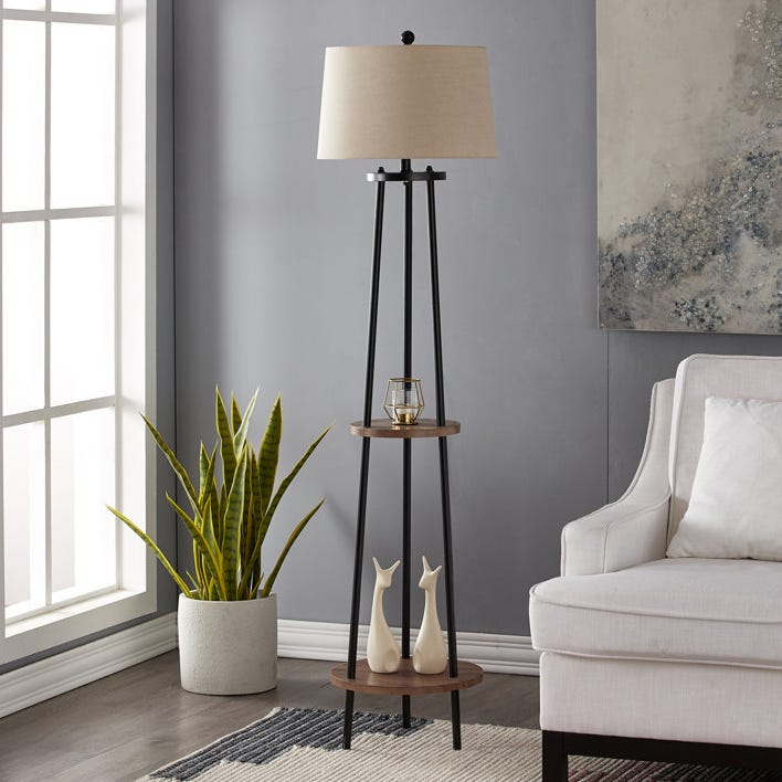 65" Column steel lamp