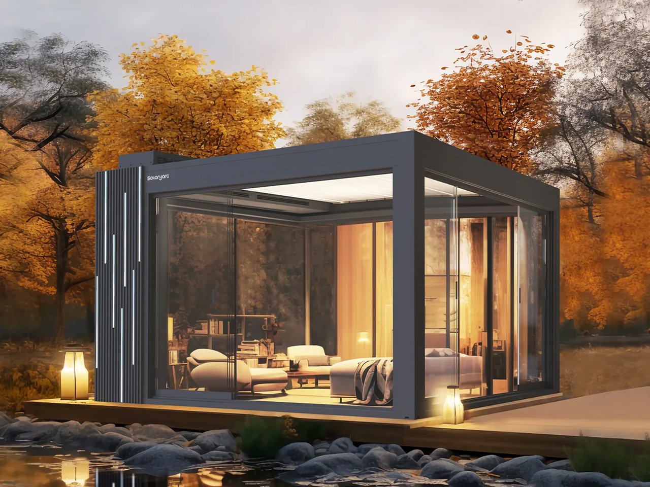 This award-winning solution for intelligent, solar-powered outdoor people revolutionizes modular spaces