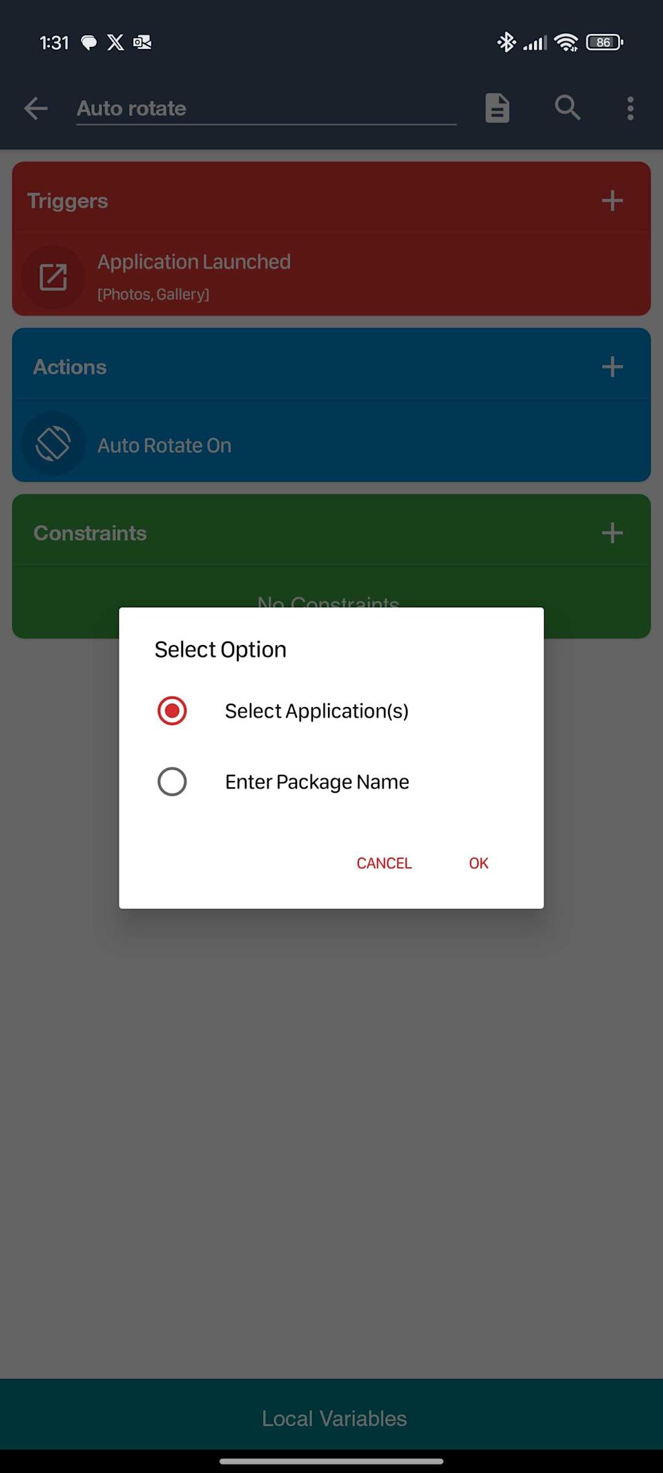 Turn automatic macro into macrodroid