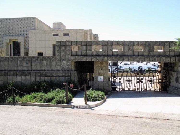 The brilliant brick design of the legendary 'Ennis House' by Frank Lloyd Wright
