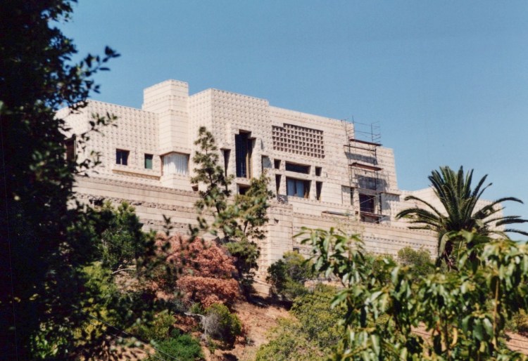The brilliant brick design of the legendary 'Ennis House' by Frank Lloyd Wright