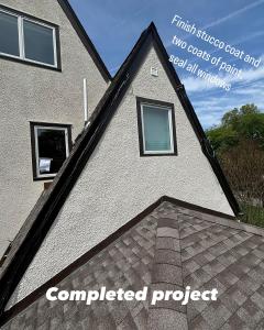 Completed stucco repair project in Summit, New Jersey
