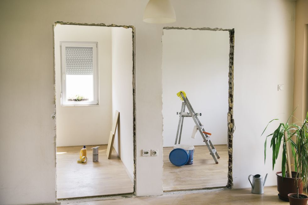 Renovate house. Painting activity