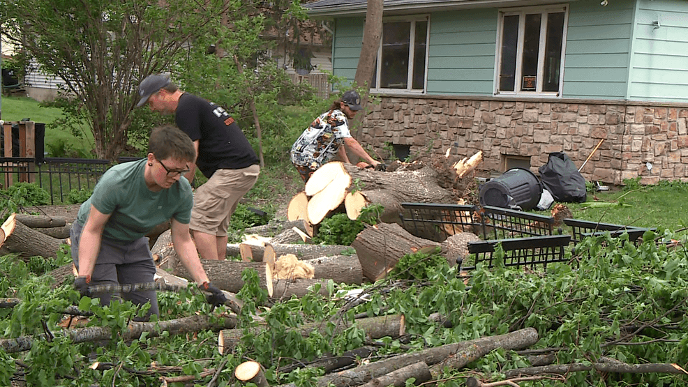 Mayville continues the clean -up and restoration efforts after the Tornado damage