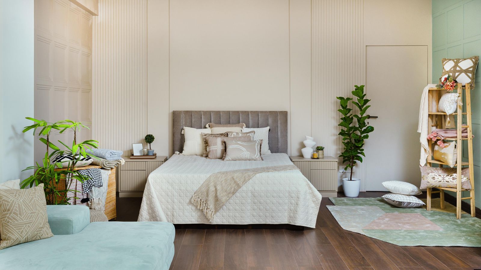 Image can reside in the interior interior designer planting cushion bed furniture carpet couch bedroom and room