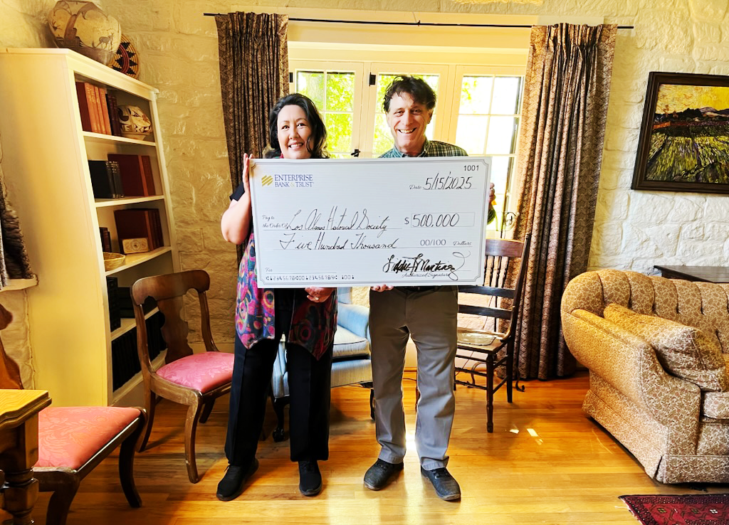 The Los Alamos Historical Society announces the contribution by Enterprise Bank & Trust 500,000 US dollars to restore the historic Oppenheimer house