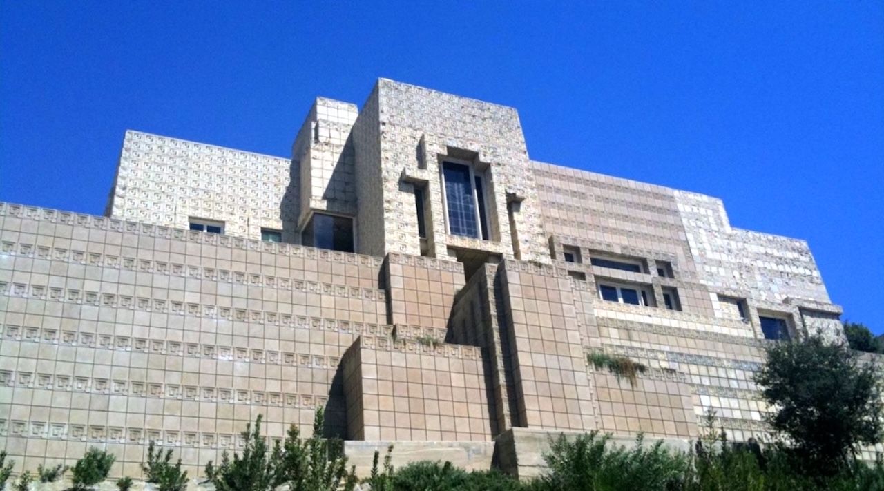 The brilliant brick design of the legendary 'Ennis House' by Frank Lloyd Wright