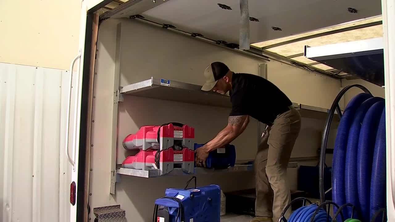The restoration crews stretched thinly when houses and companies flooded as a record ratio
