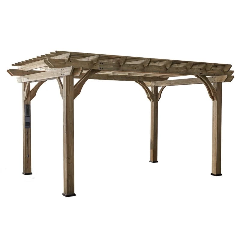 Back yard discovery 14 'x 10' Solid Wood Pergola