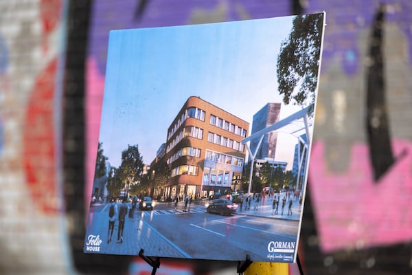On Thursday, a model of reviving the building in the Alabama St. SW 143 in Atlanta can be seen. (Arvin Temkar/AJC)