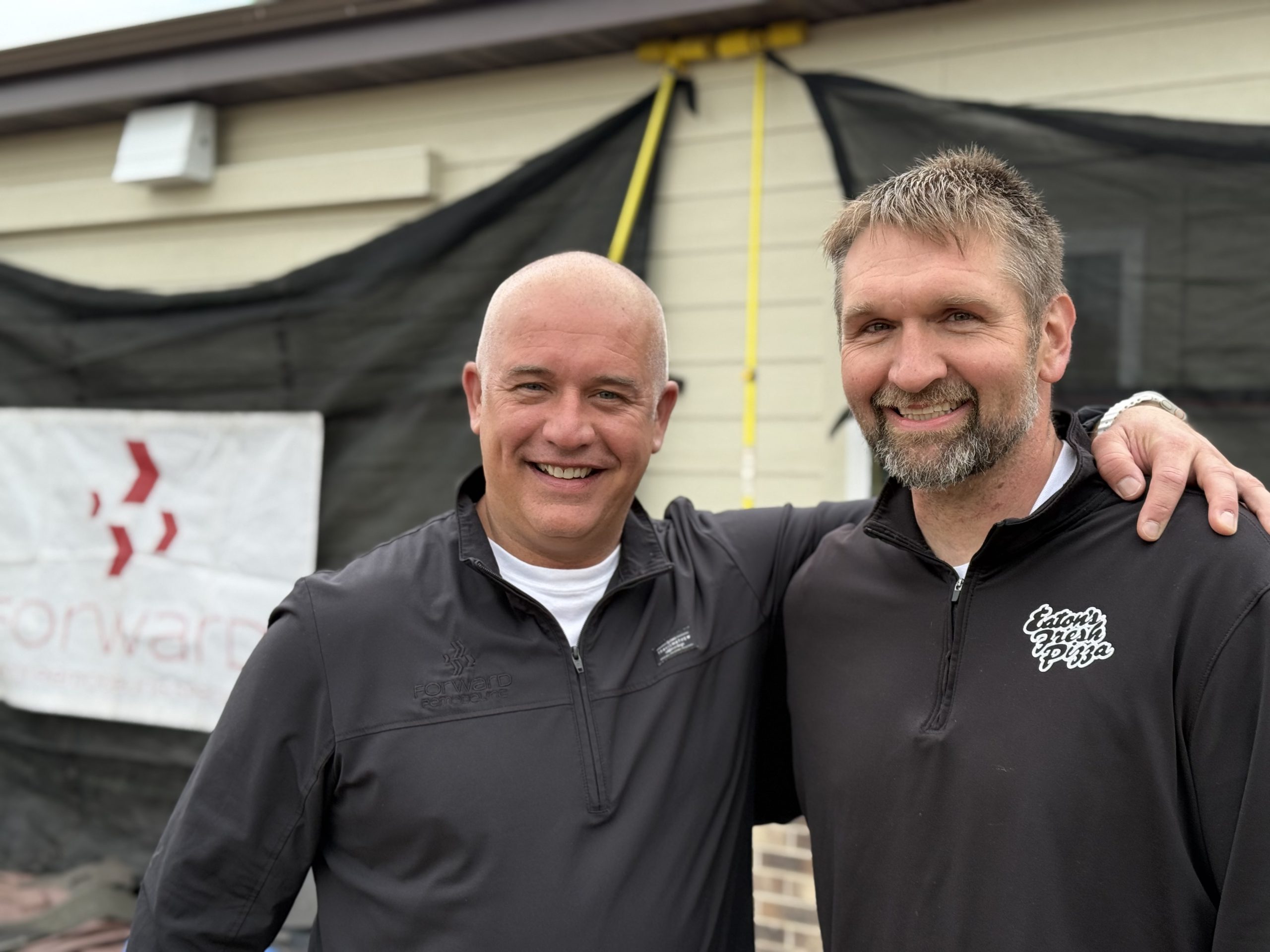 Real estate | Video | Forward Remodeling brings new roof to Eaton's fresh pizza in the River Road in West Bend, Wi