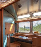 The wood to panel on the wall hides the controls for the trailer.