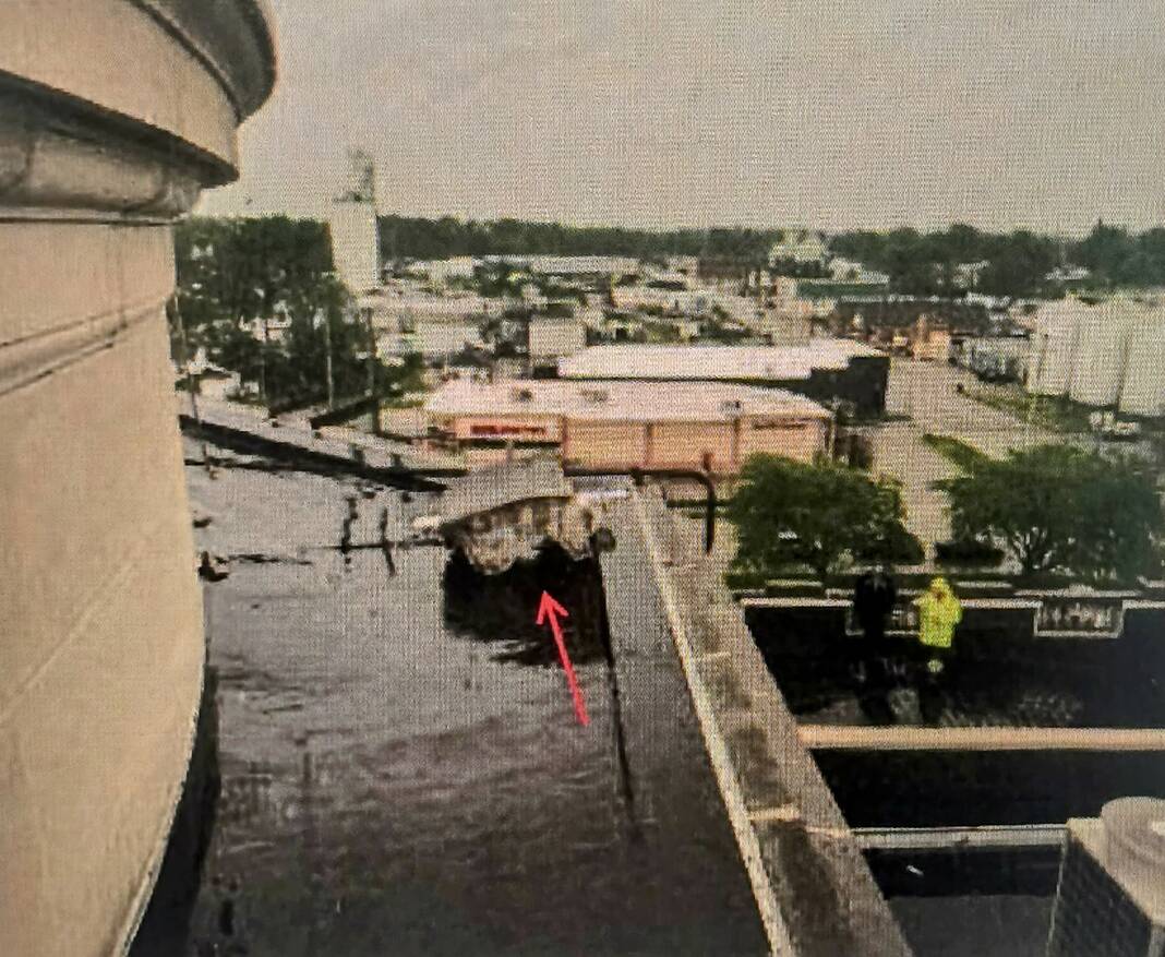 Repairs to Courthouse Dome after the lightning strike