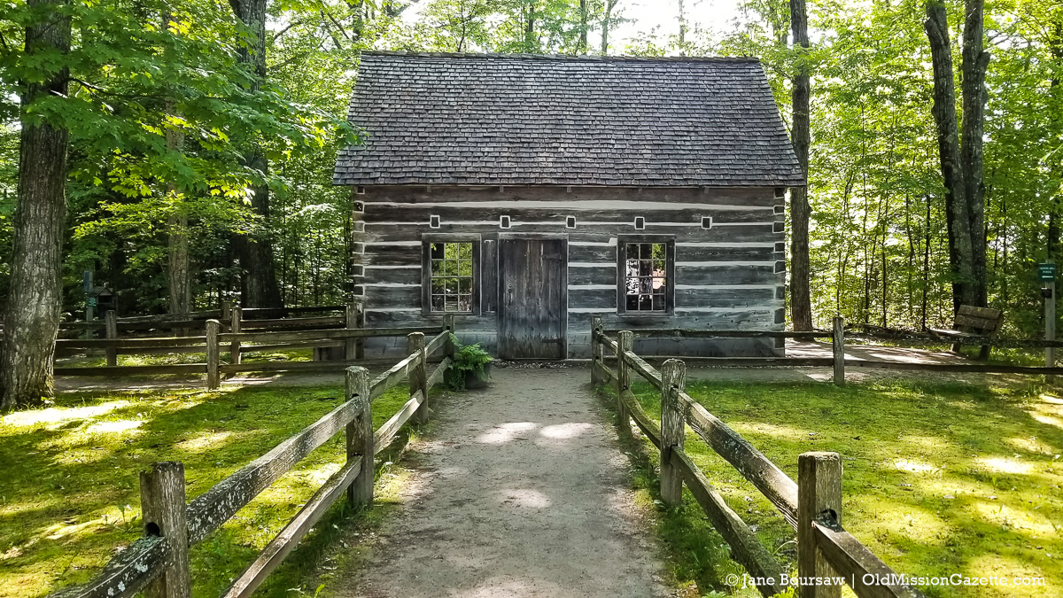 Hessler Block Home near Mission Point Lighthouse on the Old Missions Peninsula; Harvest history | Jane Boursaw Photo