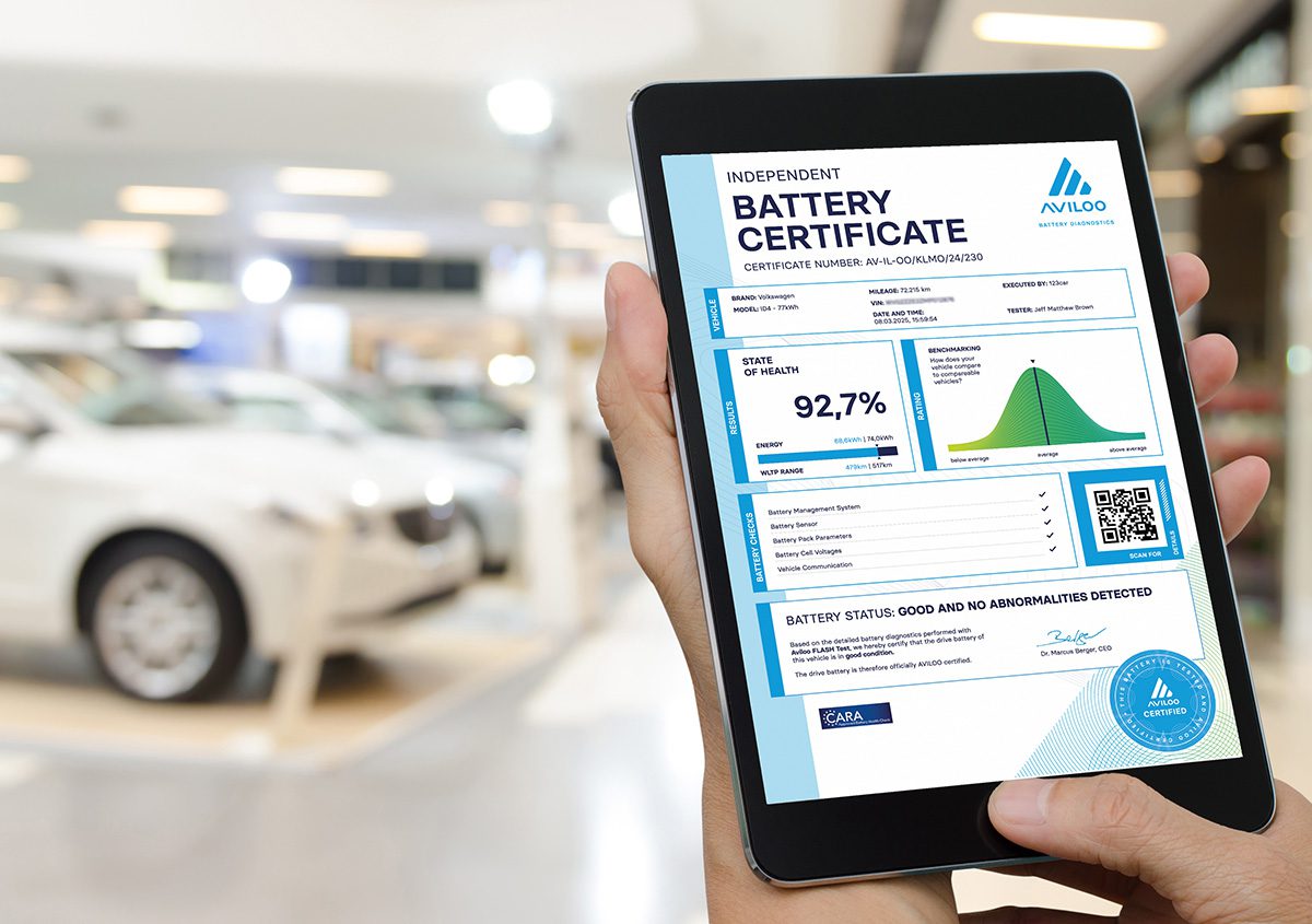 Loaded EVS | Aviloo updates its EV battery certificate with diagnostic, benchmarking and range knowledge at the cell level
