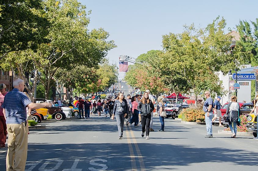 Auto Show on the streets of Rio Vista California