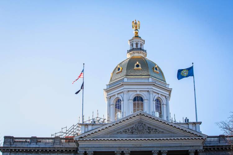 The State House Dome can be seen on November 18, 2016 when the restoration project comes shortly before completion. (Elizabeth Frantz / Monitor employee) The State House Dome can be seen on November 18, 2016 when the restoration project comes shortly before completion. (Elizabeth Frantz / Monitor employee)