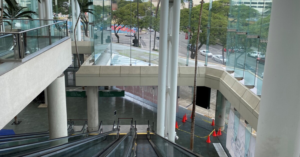 Dags, which is now part of the project to repair the leaking roof of the Hawaii Convention Center