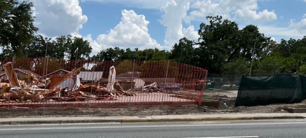 The former Burger King building was demolished on May 28, 2025. (Personnel photo)