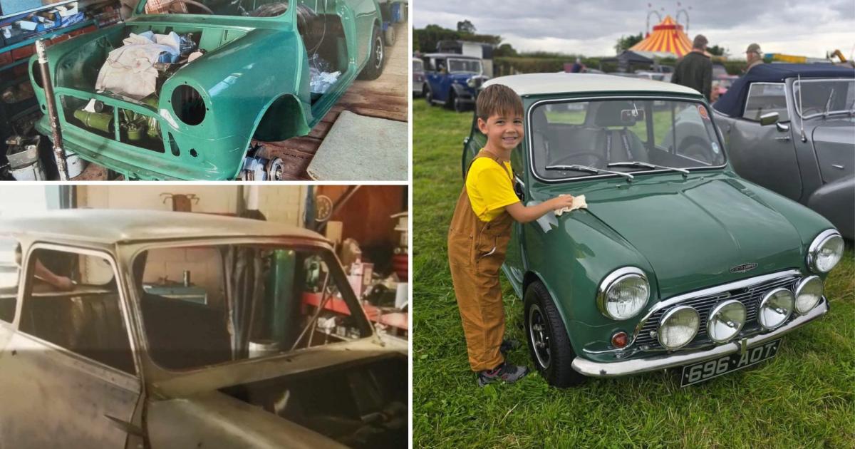 The mini restoration of the Flintshire man in the Wrexham Motorfest