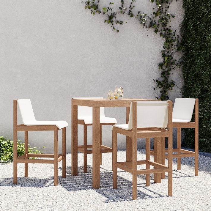 Heltside Outdoor Bar Table & Cusco Stools Set Heltside Outdoor Bar Table & Cusco Stools Set