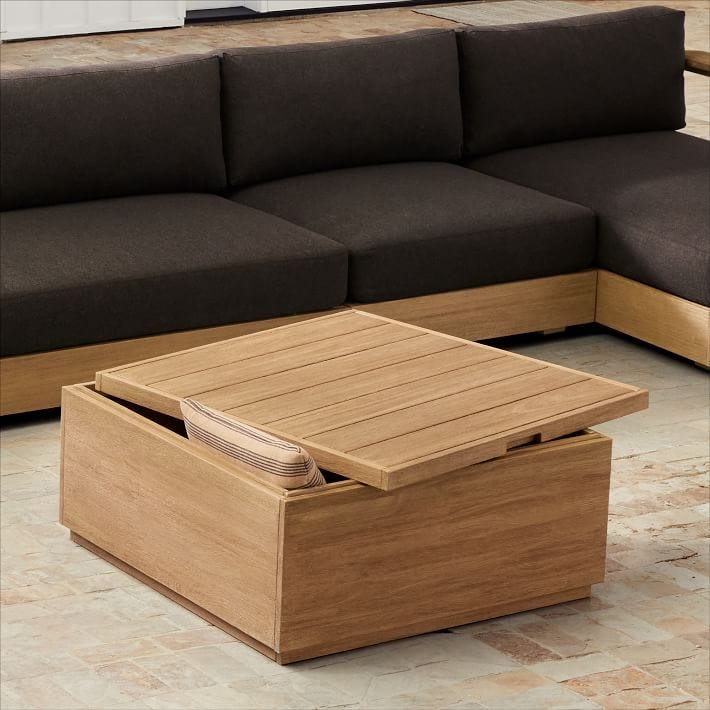 Volume in the open square storage coffee table (36"))) Volume in the open square storage coffee table (36")))