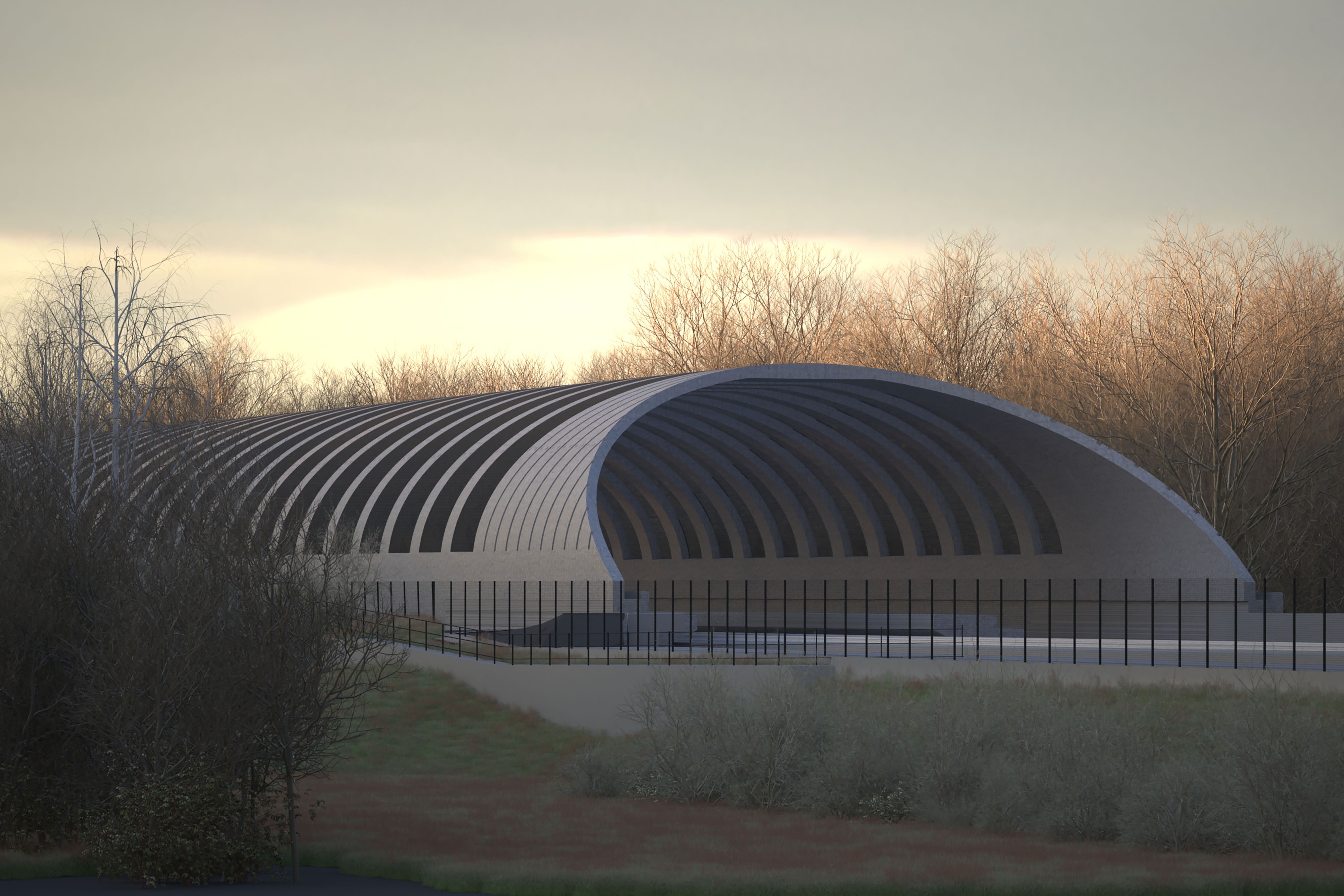 The impression of an artist from the so-called bat tunnel at Sheephhouse Wood, which should cost HS2 100m