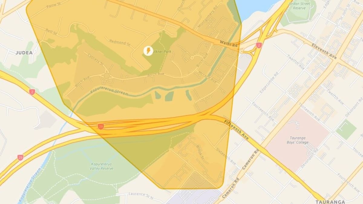 Power failure meets 800 Tauranga houses, restoration at 3 p.m.