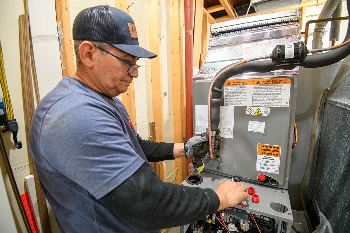 Cardinal sanitary heating and air technician.