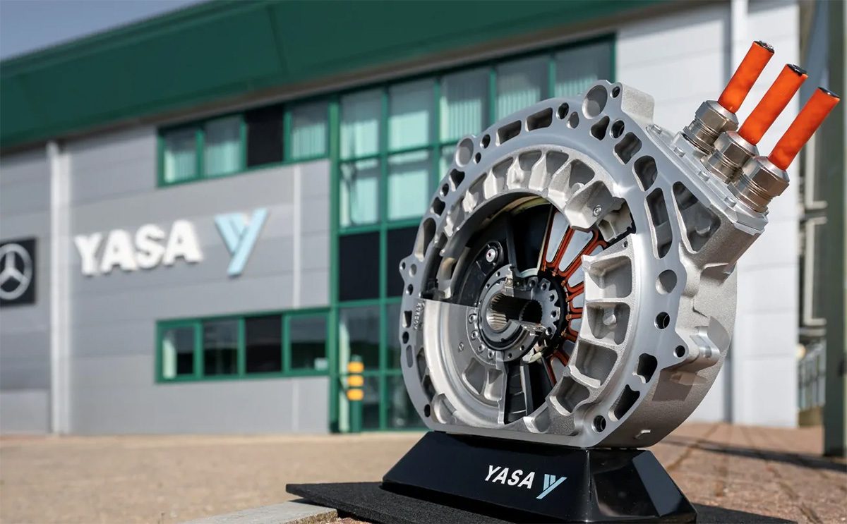 Loaded EVS | Yasa owned by Mercedes shows an axial river flow engine of 737 hp, which weighs only £ 29