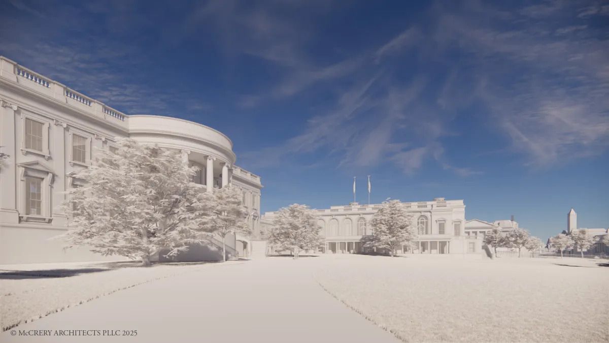 Donald Trump's renovation of the White House in 9 pictures -within the 200 million dollars -overhaul, the America's most famous house will change